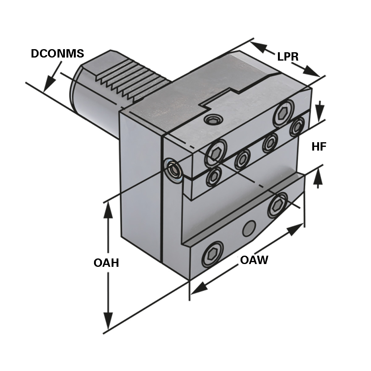 Abstechhalter links 30-26 DIN 69880 (ISO 10889)