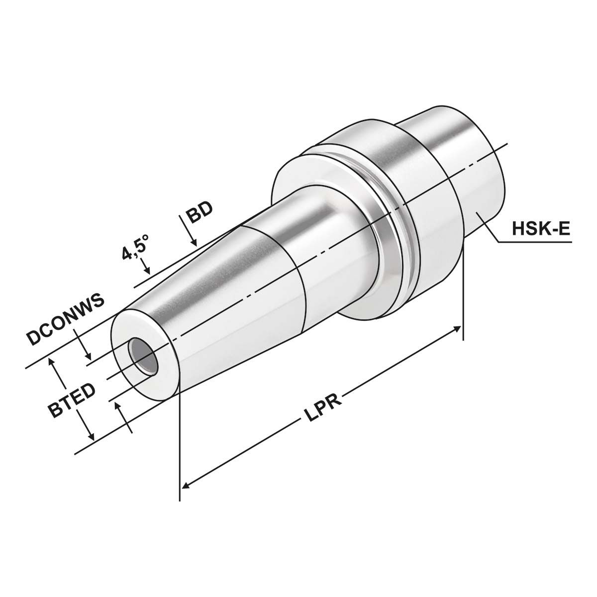 Schrumpffutter HSK 40-05-80 DIN 69893 Form E