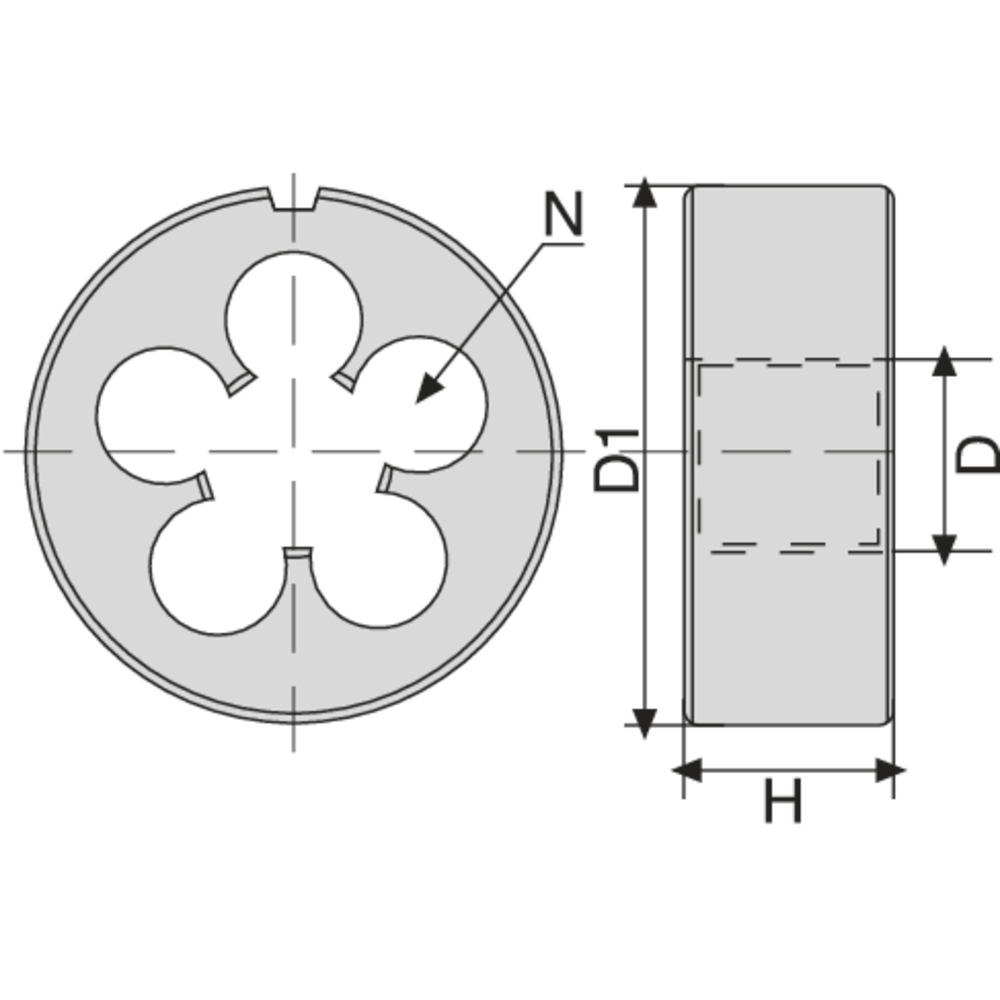 "Schneideisen HSS EN22568 G 1/8""-28"