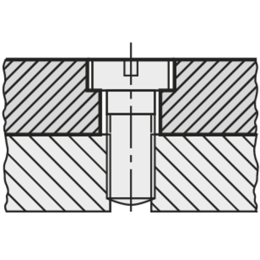 Stufenbohrer HSS DIN8376 180° für M3, 6x3,4mm Durchgang, mittel