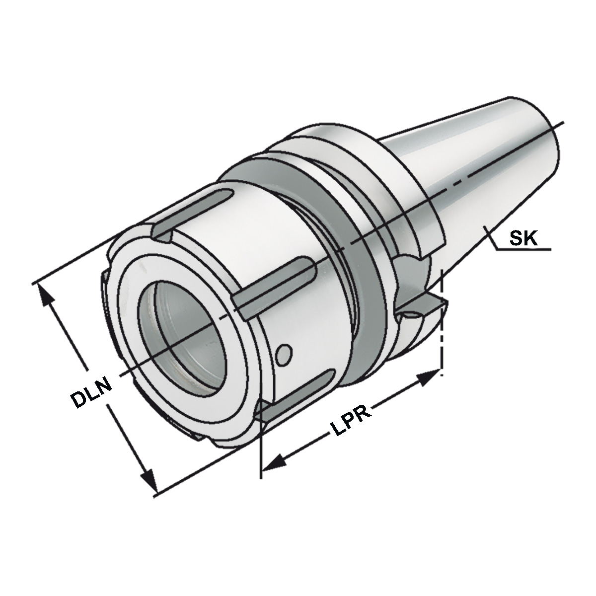 Spannfutter BT 30-2/16-60 OZ16 JIS B 6339 (MAS-BT) AD