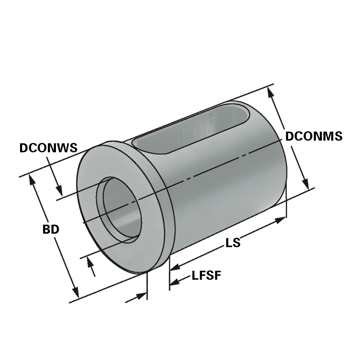 Reduzierbuchsen für Bohrstangenhalter d=40 | d1=16