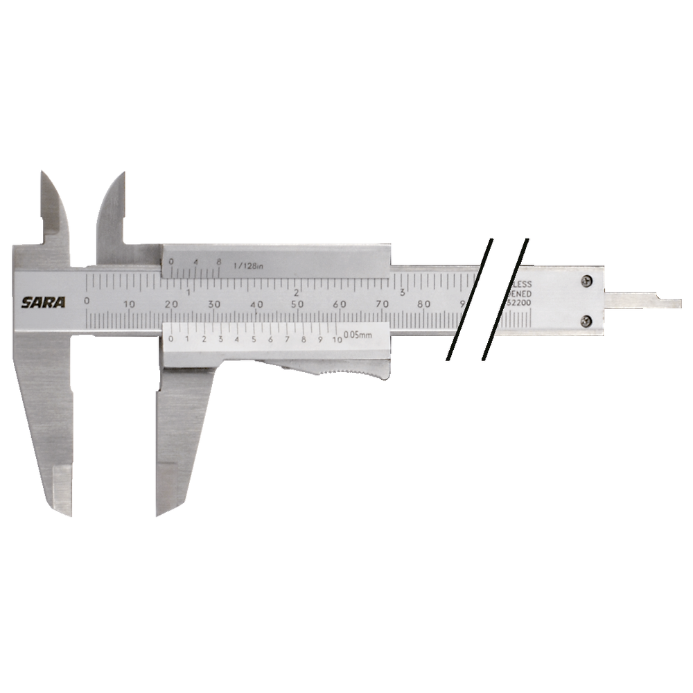 "Messschieber 150mm (1/128""x0,05mm) Momentverstellung"