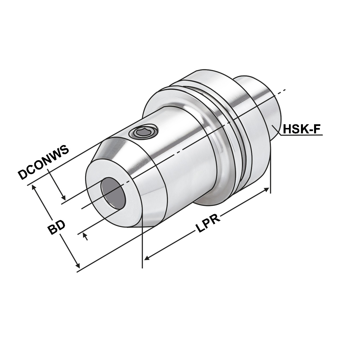 Fräseraufnahmen HSK 63-14-80 DIN 69893 Form F