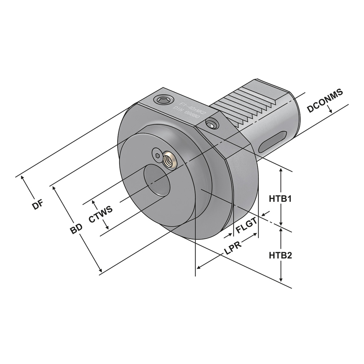 MK-Bohrerhalter F1-50xMK5 DIN 69880 (ISO 10889)