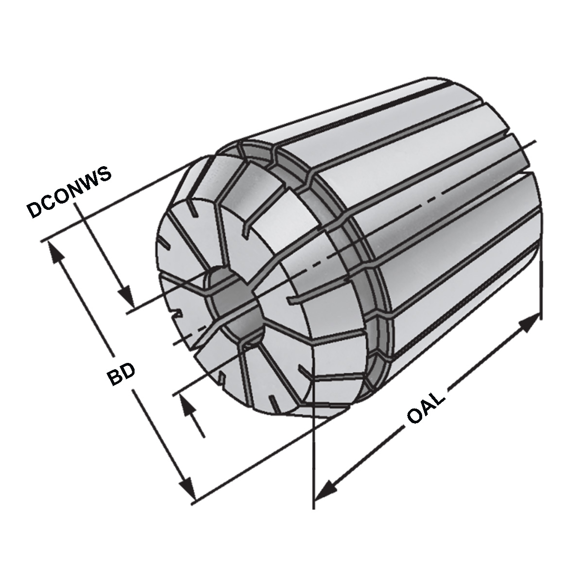 Spannzangen ER11 | 4008E | Ø 6,5 - 6,0 DIN 6499 (ISO 15488)