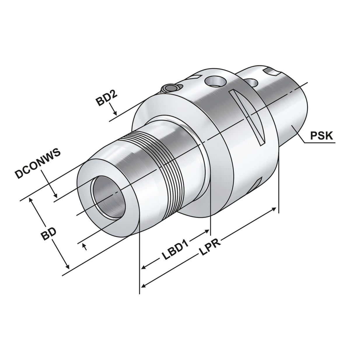 Hydro-Dehnspannfutter PSK 63-32-100 ISO 26623