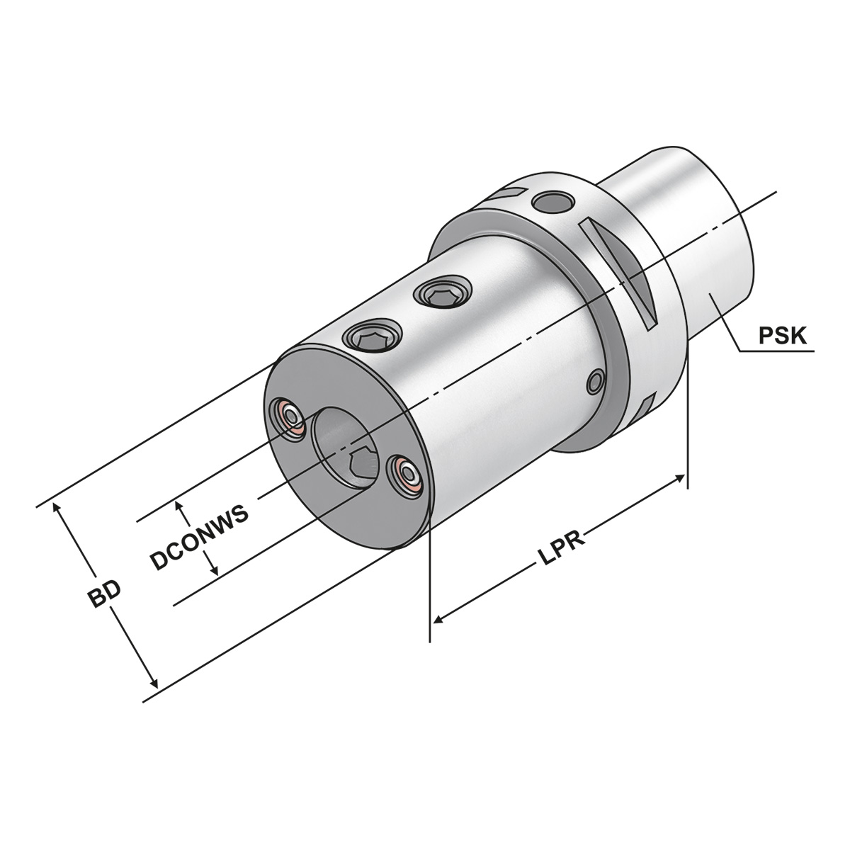 Bohrstangenhalter  PSK 63-12-80 ISO 26623