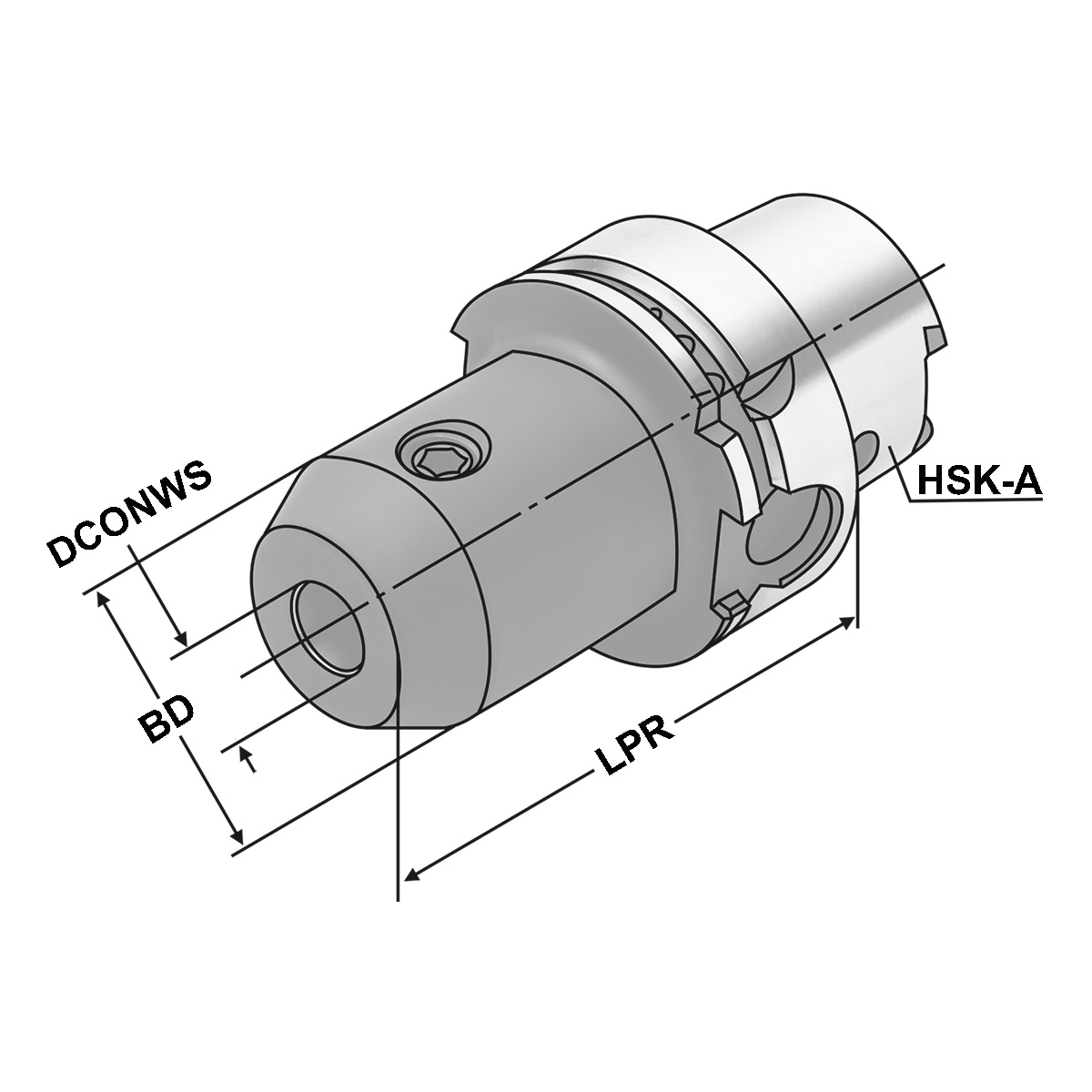 Fräseraufnahme HSK 63-25-110 DIN 69893 Form A