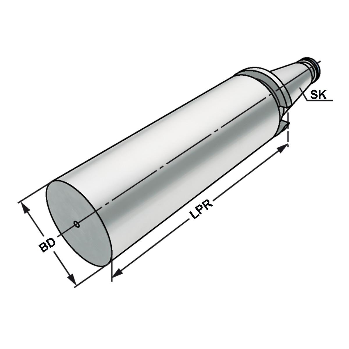 Bohrstangenrohling SK 40-63-250 DIN 2080