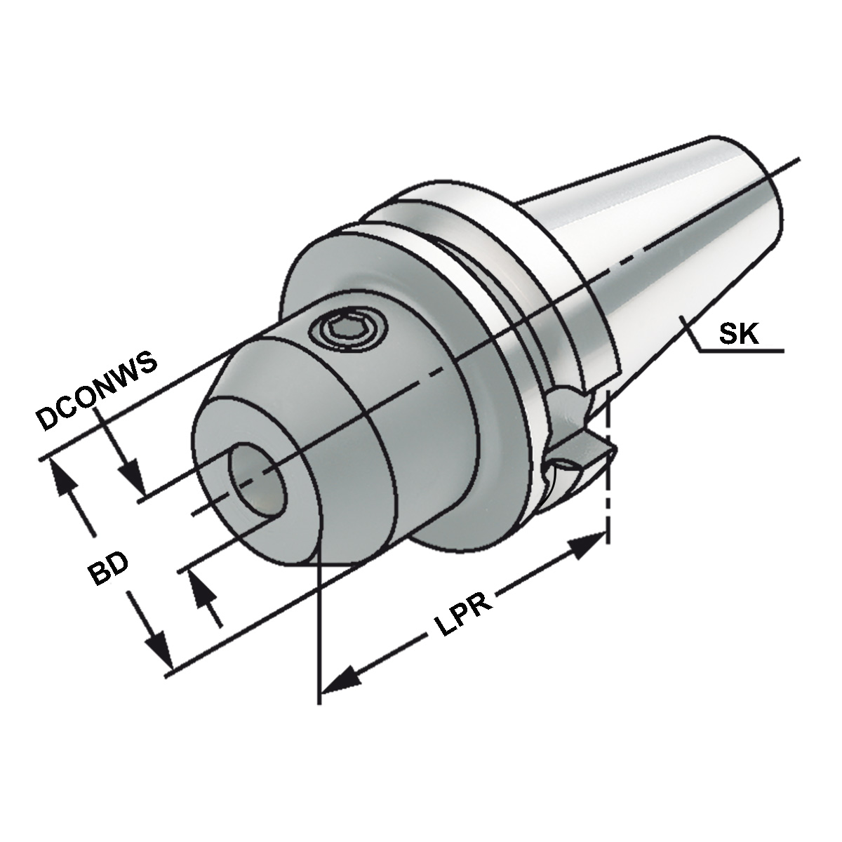 Fräseraufnahme BT 40-10-63 JIS B 6339 (MAS-BT) AD