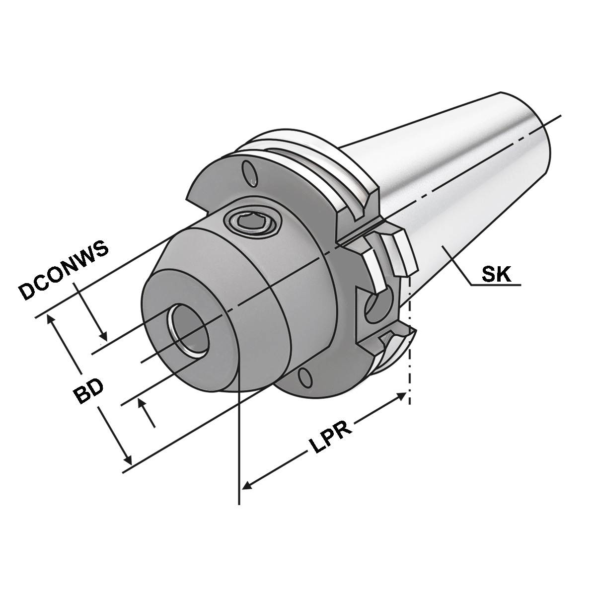 Fräseraufnahme SK 40-14-50 DIN 69871 AD/B