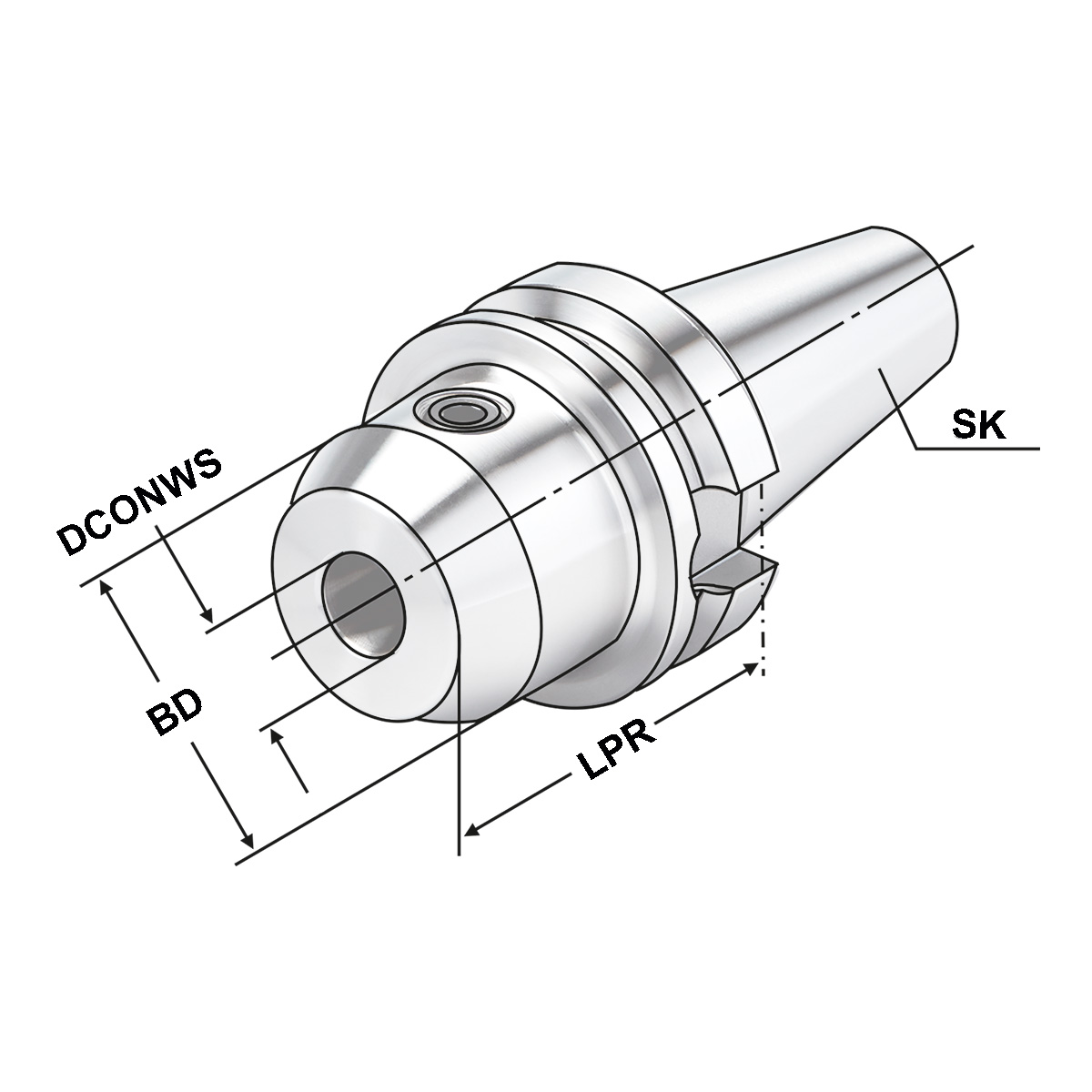 Fräseraufnahme BT 30-08-50 JIS B 6339 (MAS-BT) AD