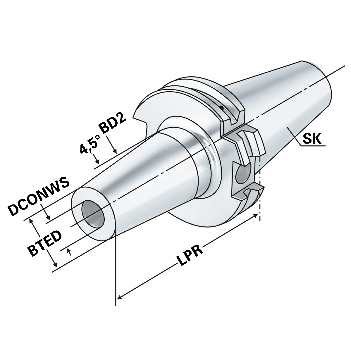 Schrumpffutter SK 30-04-80 DIN 69871 AD