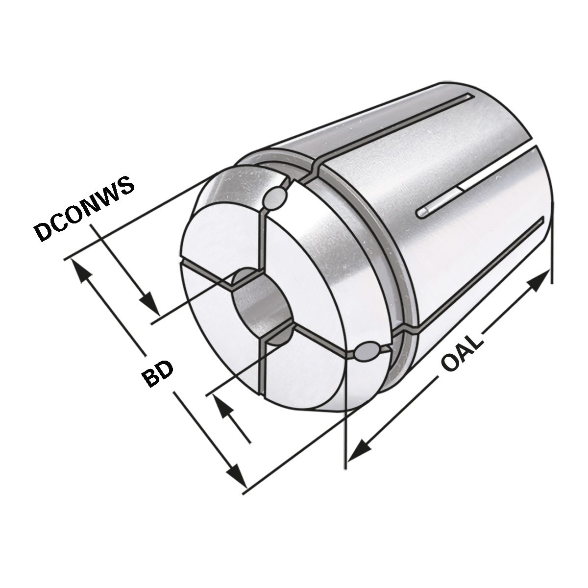 Spannzangen 430GA | ER25 | 6 x 4,9 DIN 6499 A (ISO 15488 A)