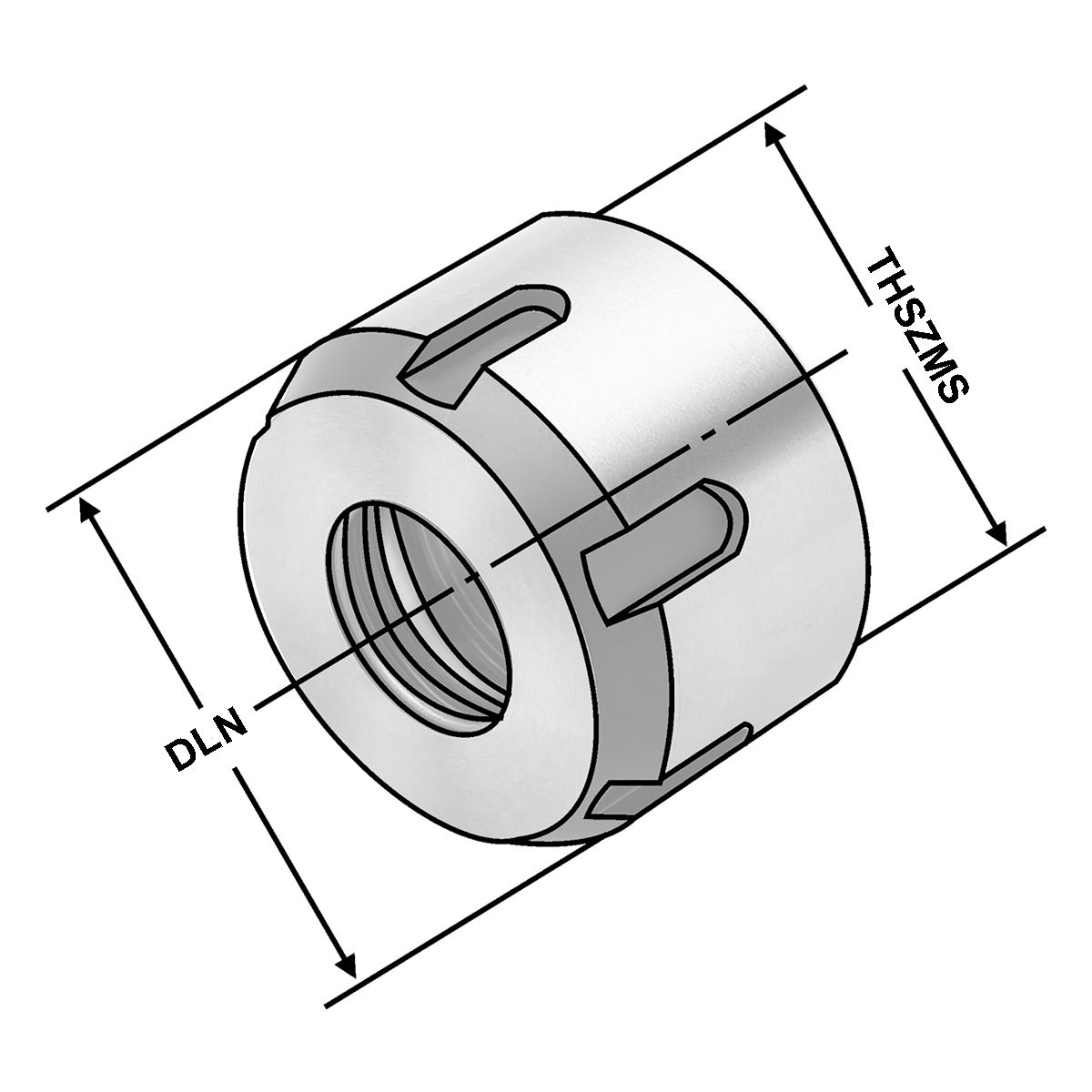 Spannmuttern OZ25 | 2-25 | für Dichtscheiben DIN 6388 (ISO 10897)