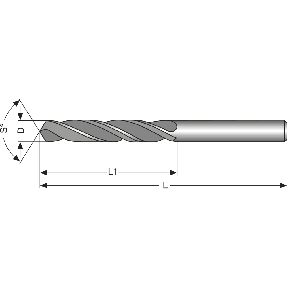 Spiralbohrer HSS DIN1869N 130° 38° 3x100x150mm Reihe 1