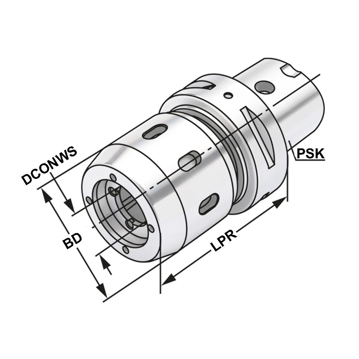 Hochleistungs-Kraftspannfutter PSK 63-32-85 ISO 26623