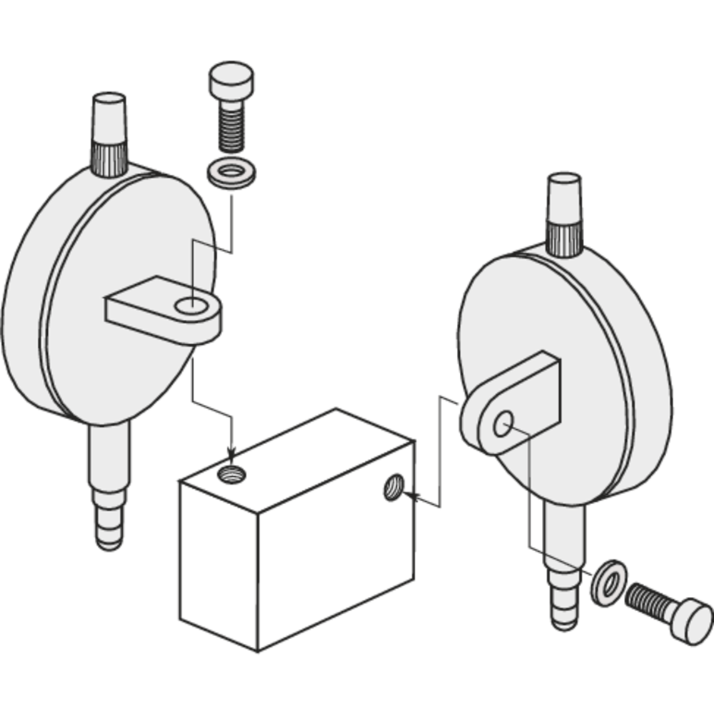 Messuhr 5mm (0,01mm) Außenring- 40mm