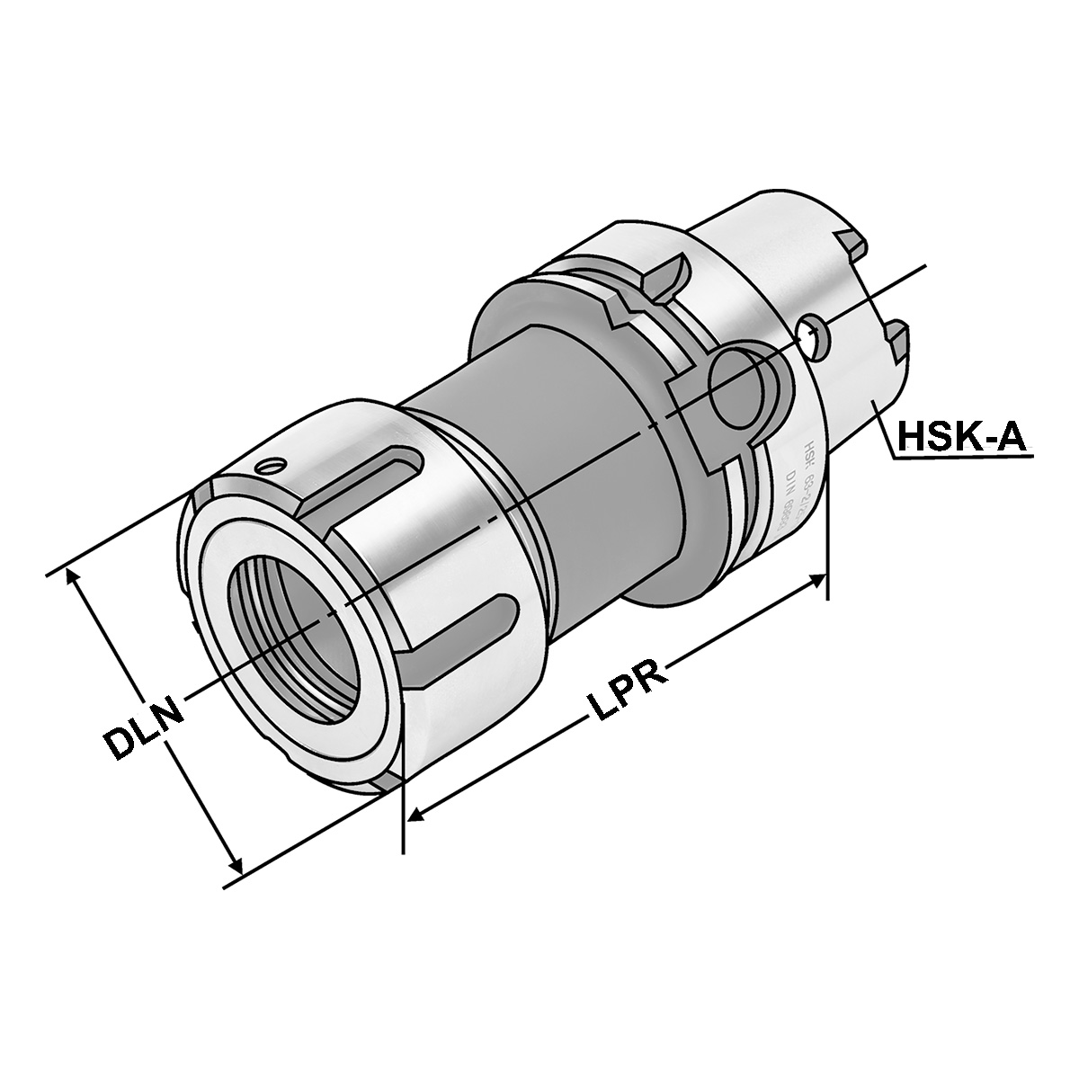 Spannfutter HSK 63-3/32-120 OZ32 DIN 69893  Form A