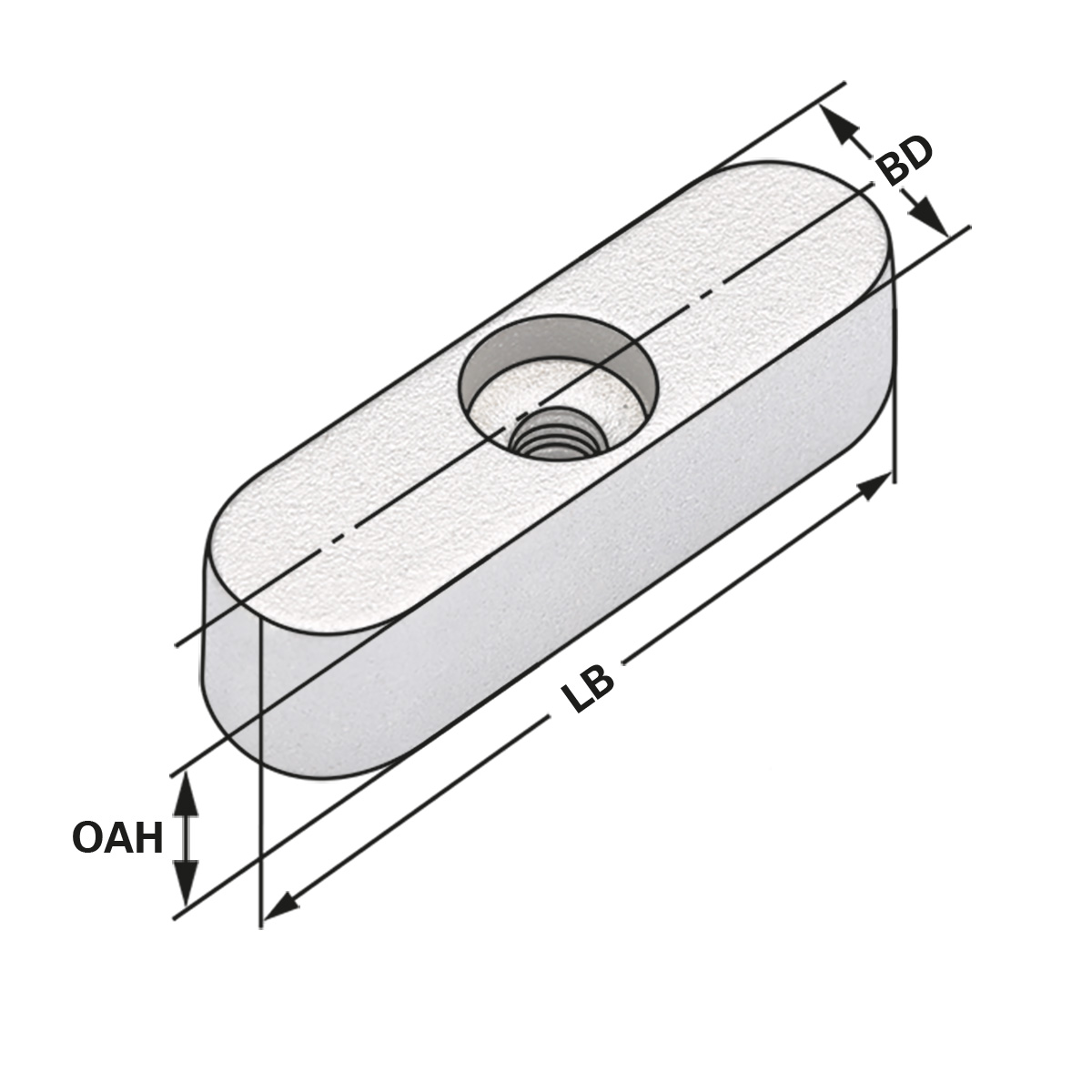 Passfeder 8x7x28 für Kombidorn  D= 32 mm