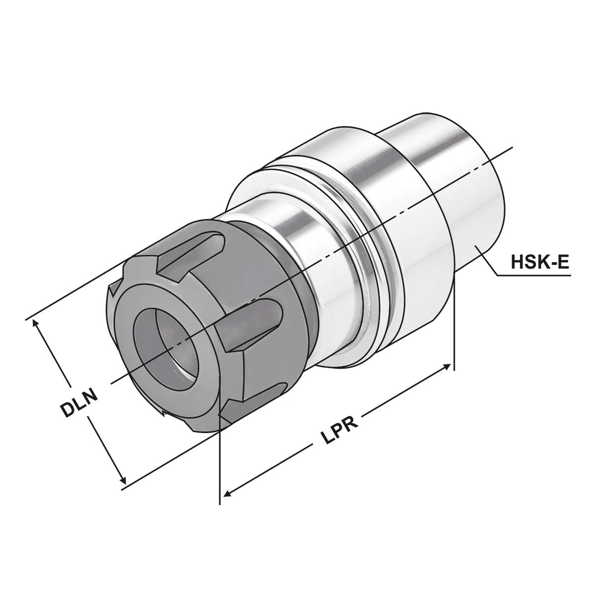 Spannfutter HSK 40-2/20-100 ER32 DIN 69893 Form E