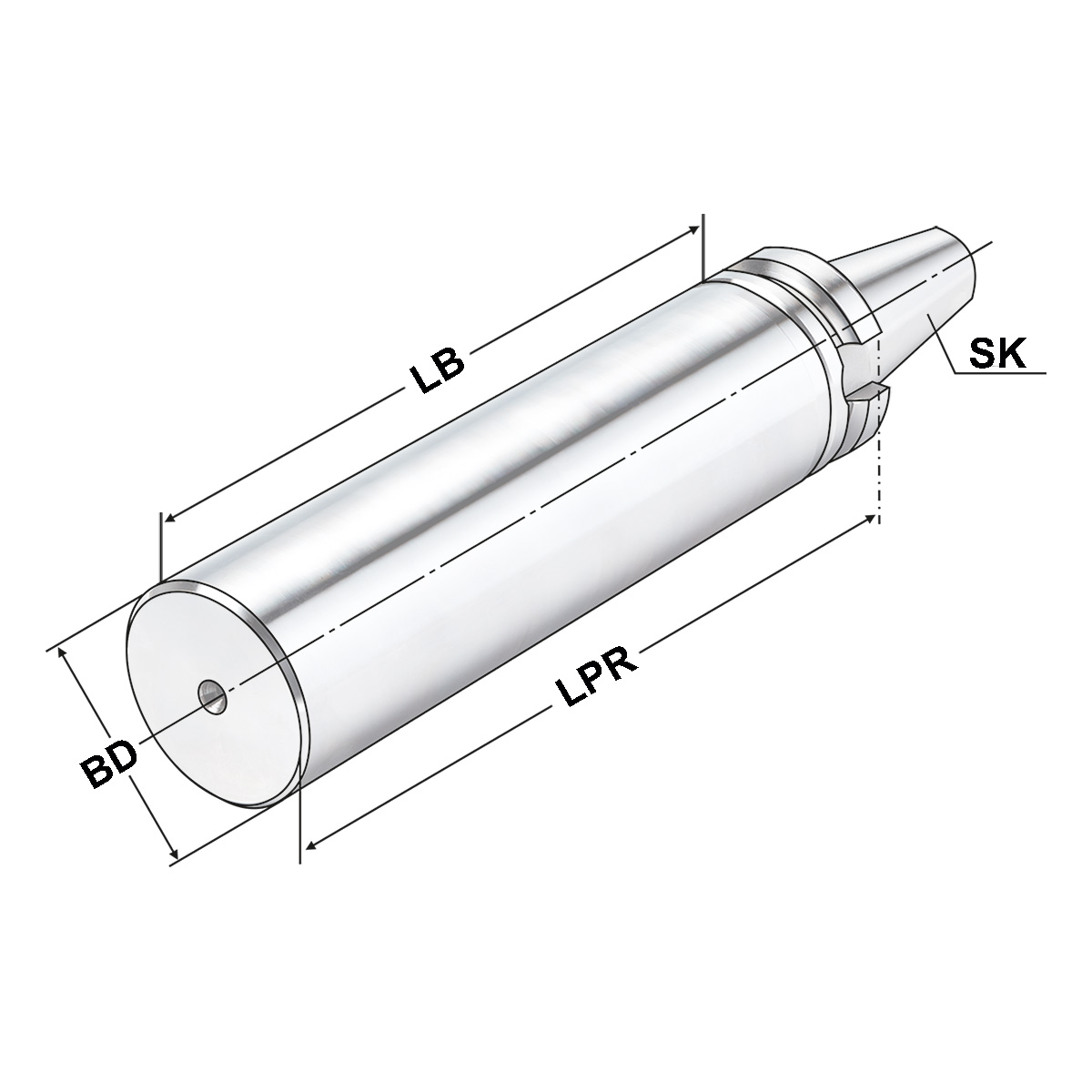 Bohrstangenrohling BT 40-63-250 JIS B 6339 (MAS-BT) A