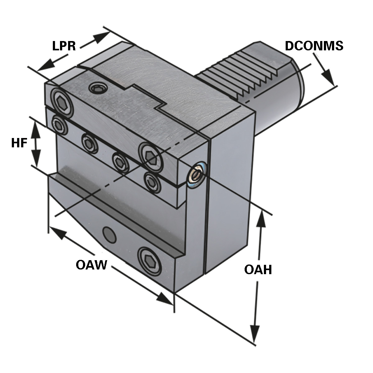 Abstechhalter rechts 30-26 DIN 69880 (ISO 10889)