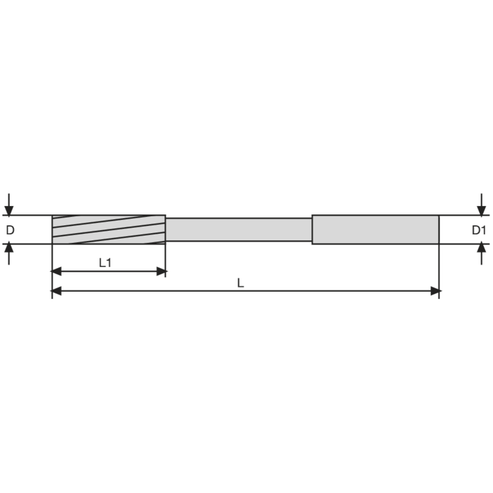 Maschinen-Reibahle HSS-E WN Form B 2mm H7 zylindrisch, L=65mm