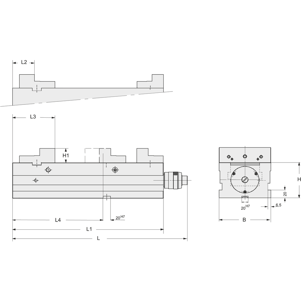 NC-Kompakt-Spanner BB-125mm MM-G125, mit Stufenbacken und Regulator