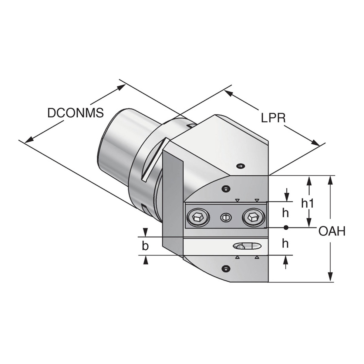 Mehrfach Drehhalter 45° PSK 63-20-93 ISO 26623