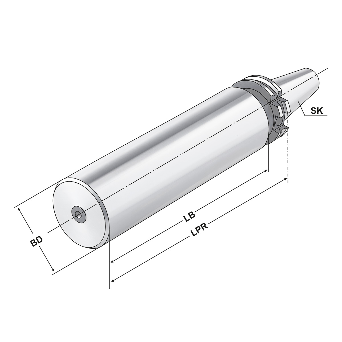 Bohrstangenrohling SK 40-63-250