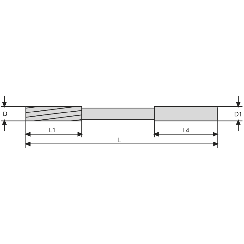 NC-Maschinen-Reibahle HSS-E ähnl. DIN212B 1,00mm