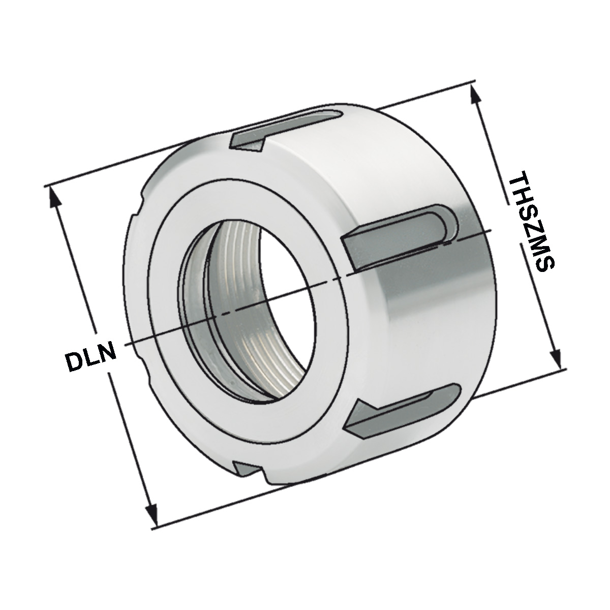 Spannmuttern OZ16 | 2-16 | kugelgelagert DIN 6388 (ISO 10897)