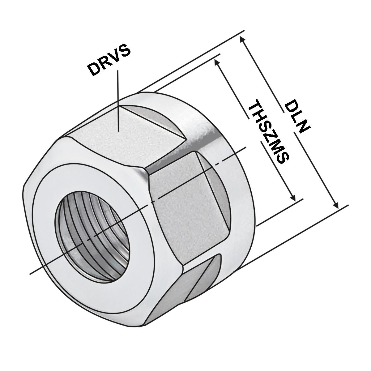 Spannmuttern ER20 | 2-13 | SW30 | gewuchtet DIN 6499 (ISO 15488)