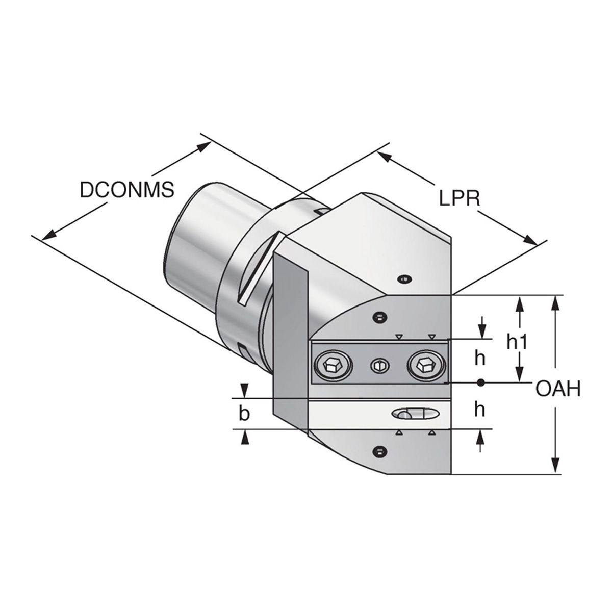 Mehrfach Drehhalter 45° PSK 63-25-97 ISO 26623