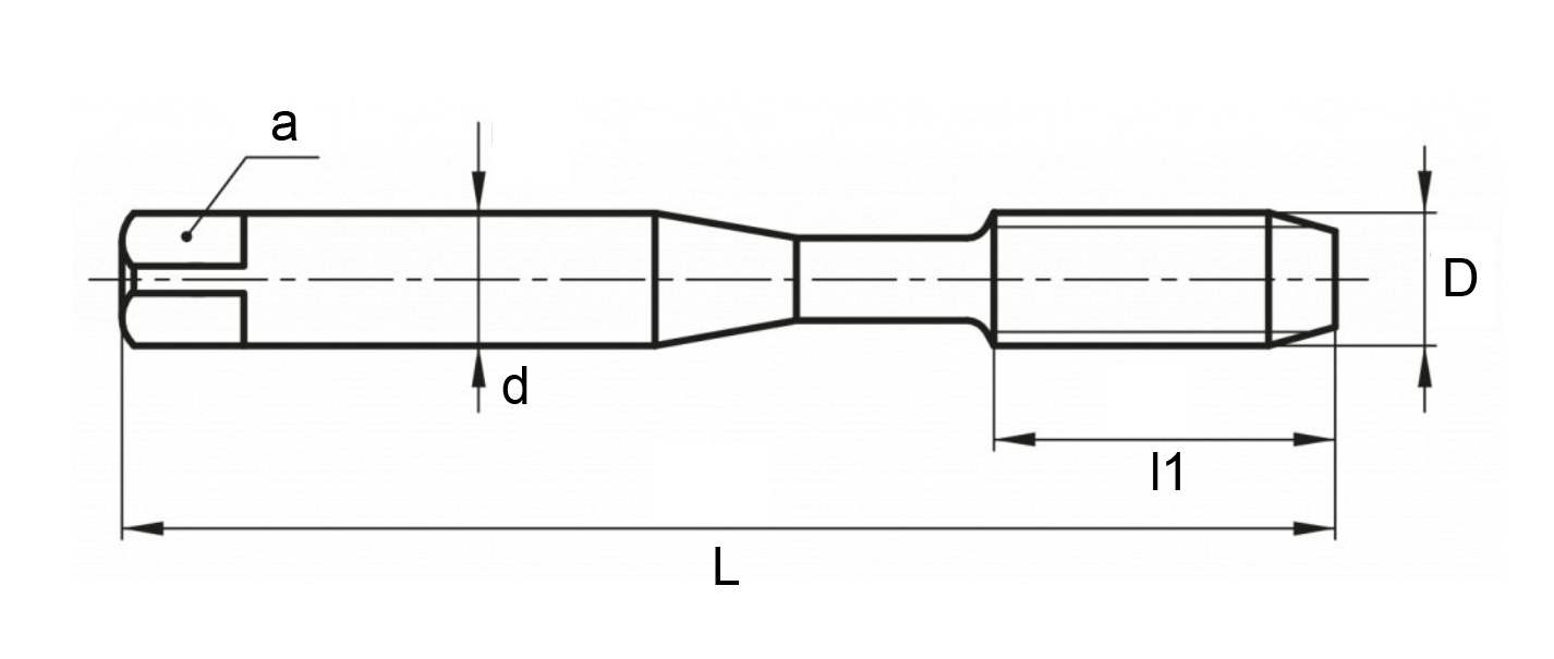 Handgewindebohrer-Set, 3-teilig, M3